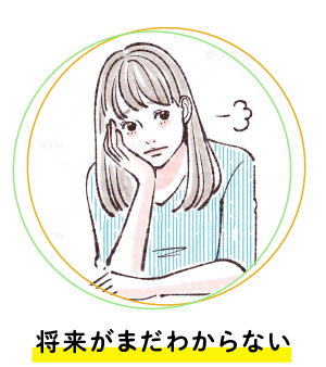 将来がまだわからない